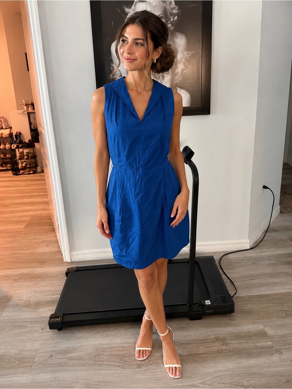 Max mara blue sleeveless dress size 8